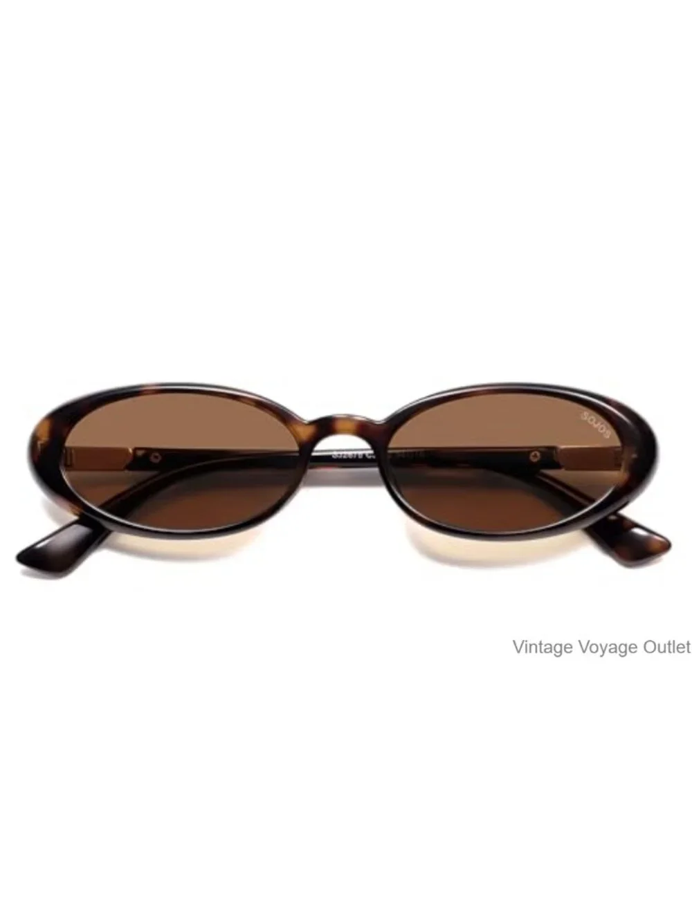 Polarized Oval Sunglasses for Women, UV400 Protection, Retro 90s Vintage Frame,